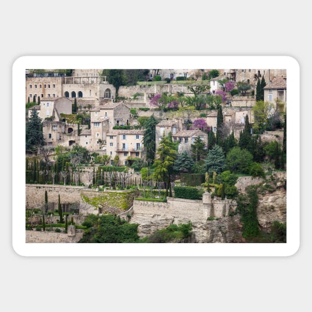 French Countryside Village of Gordes Sticker by mcdonojj